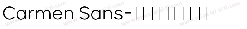 Carmen Sans字体转换